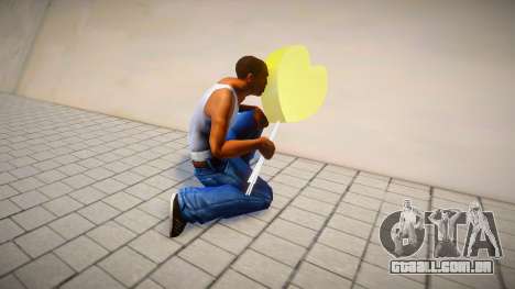 Balão amarelo em forma de coração para GTA San Andreas