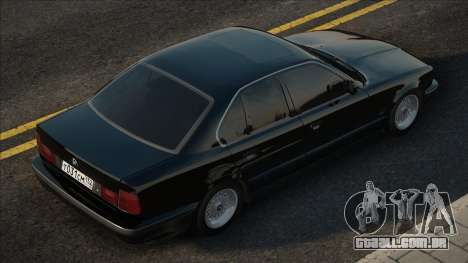 BMW E34 Preto em Stoke para GTA San Andreas