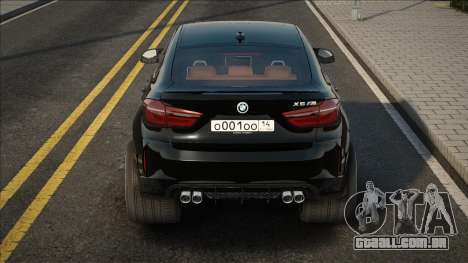 BMW X6M F86 Preto Stock para GTA San Andreas