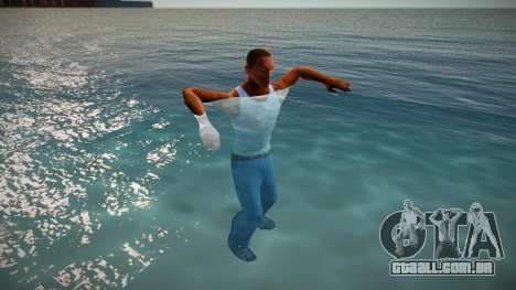 Dificuldade em se mover na água para GTA San Andreas