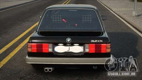 BMW 320i Preto Stock para GTA San Andreas