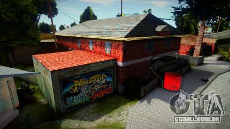 Casa de CJ e seus bros com novas texturas para GTA San Andreas