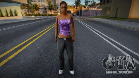 Hq Girl Ballas para GTA San Andreas