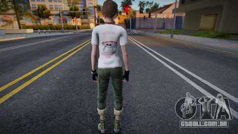 Rebecca T-Shirt Zombie-Kun para GTA San Andreas