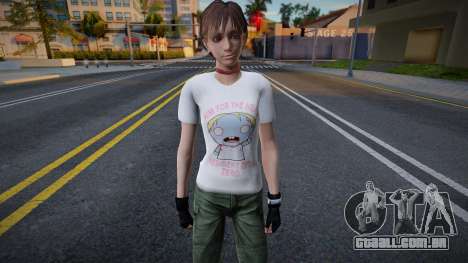 Rebecca T-Shirt Zombie-Kun para GTA San Andreas