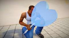 Balão azul em forma de coração para GTA San Andreas