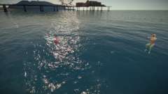As pessoas nadam em todas as praias para GTA San Andreas