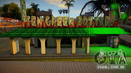 Novas texturas para dez garrafas verdes para GTA San Andreas