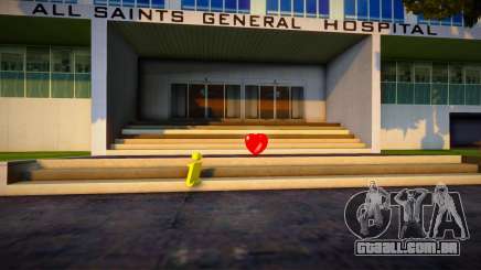 Caminhonete de saúde perto de todos os hospitais para GTA San Andreas