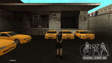 Sindicato Desarmado Pele da Mulher para GTA San Andreas