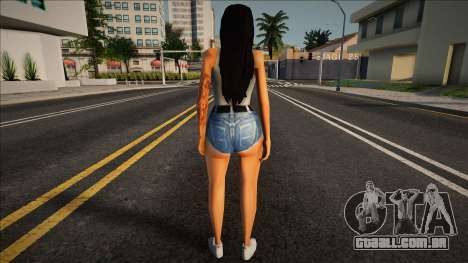Anastasia em shorts curtos para GTA San Andreas