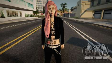 Ira menina com tatuagens em seu corpo para GTA San Andreas