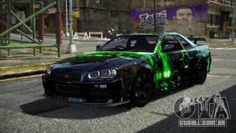 Nissan Skyline R34 F-Sport S10 para GTA 4