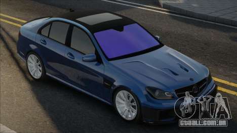 Mercedes-Benz C63 Brabus Blue para GTA San Andreas
