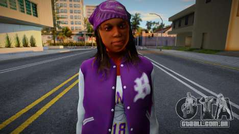 Ballas Girl GTA 5 Style para GTA San Andreas