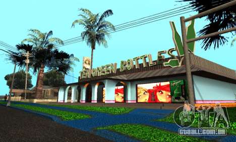 Bar Dez Garrafas Verdes Textura para GTA San Andreas