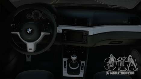 BMW M3 E46 Blak para GTA San Andreas