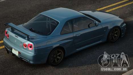 Nissan Skyline GT-R34 Blue para GTA San Andreas