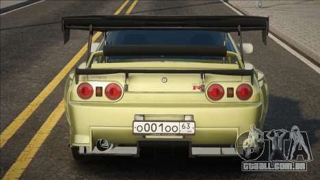 Nissan Skyline R32 Yellow para GTA San Andreas