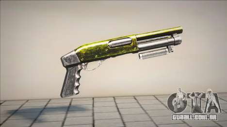 Gold - Green Chromegun para GTA San Andreas