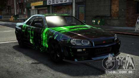 Nissan Skyline R34 F-Sport S10 para GTA 4