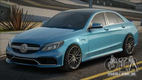 Mercedes-Benz C63 AMG Blue para GTA San Andreas