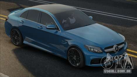 Mercedes-Benz C63 AMG Blue para GTA San Andreas