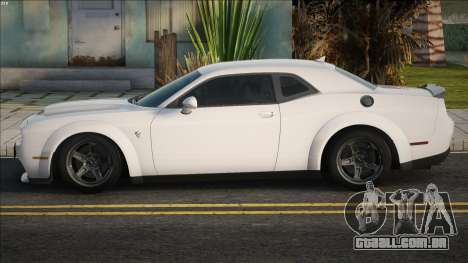 Dodge Challenger SRT Demon White para GTA San Andreas