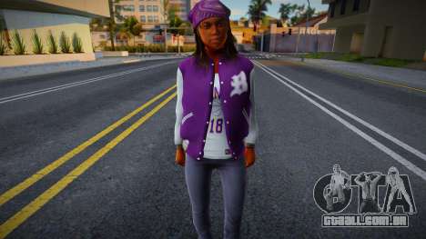 Ballas Girl GTA 5 Style para GTA San Andreas