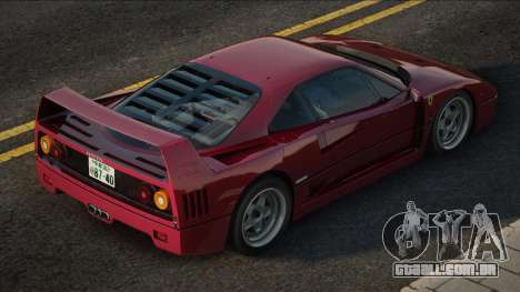 Ferrari F40 Red para GTA San Andreas