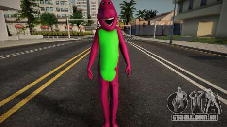 Barney The Dinosaur Skin para GTA San Andreas