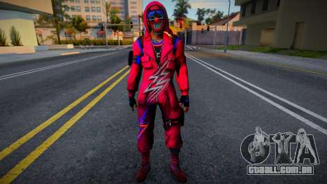 Top Criminal (Neon) from Free Fire para GTA San Andreas
