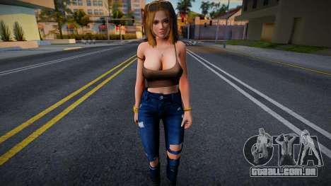 Tina Armstrong - Slip Skinny Destroyed Jeans para GTA San Andreas