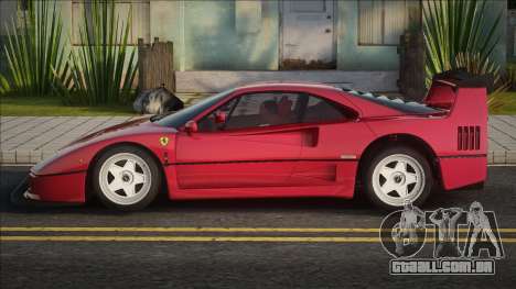 Ferrari F40 RE para GTA San Andreas