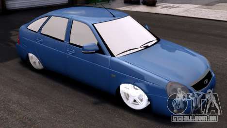 Lada Priora Hetchbek Blue para GTA 4