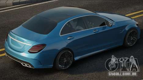 Mercedes-Benz C63 AMG Blue para GTA San Andreas