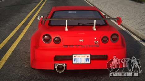 Nissan Skyline R34 Eddie without winyl para GTA San Andreas