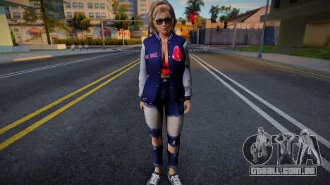 DOAXVV Helena Douglas - Varsity Jacket Boston Re para GTA San Andreas
