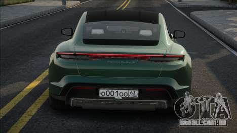 Porsche Taycan Turbo S Green para GTA San Andreas