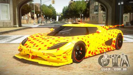 Koenigsegg Agera One FSR S6 para GTA 4