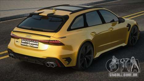 Audi RS6 Avant Yellow para GTA San Andreas