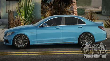 Mercedes-Benz C63 AMG Blue para GTA San Andreas