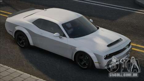 Dodge Challenger SRT Demon White para GTA San Andreas