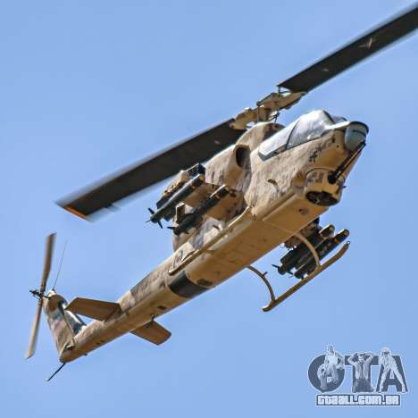 Sino iraniano AH-1 cobra deserto camuflado - IRI para GTA San Andreas