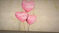 Balões Coração Rosa
