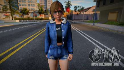 DOAXVV Misaki - Denim Jacket Destroyed Shorts v1 para GTA San Andreas