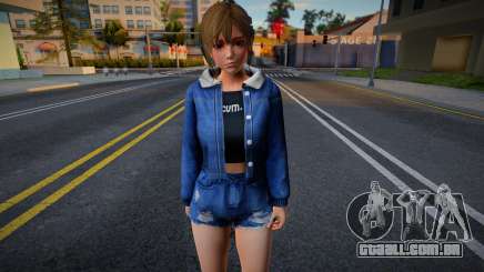 DOAXVV Misaki - Denim Jacket Destroyed Shorts v2 para GTA San Andreas