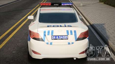 Hyundai Accent Azul Polis Ekip Araçı para GTA San Andreas