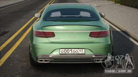 Mercedes-Benz S63 Coupe green para GTA San Andreas