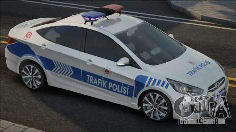 Hyundai Accent Blue Trafik Polis para GTA San Andreas